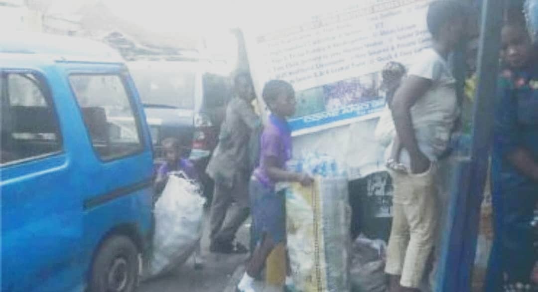 SCHOOL IN AJEGUNLE ACCEPTS PLASTIC BOTTLES AS A MEANS OF FEE PAYMENT.